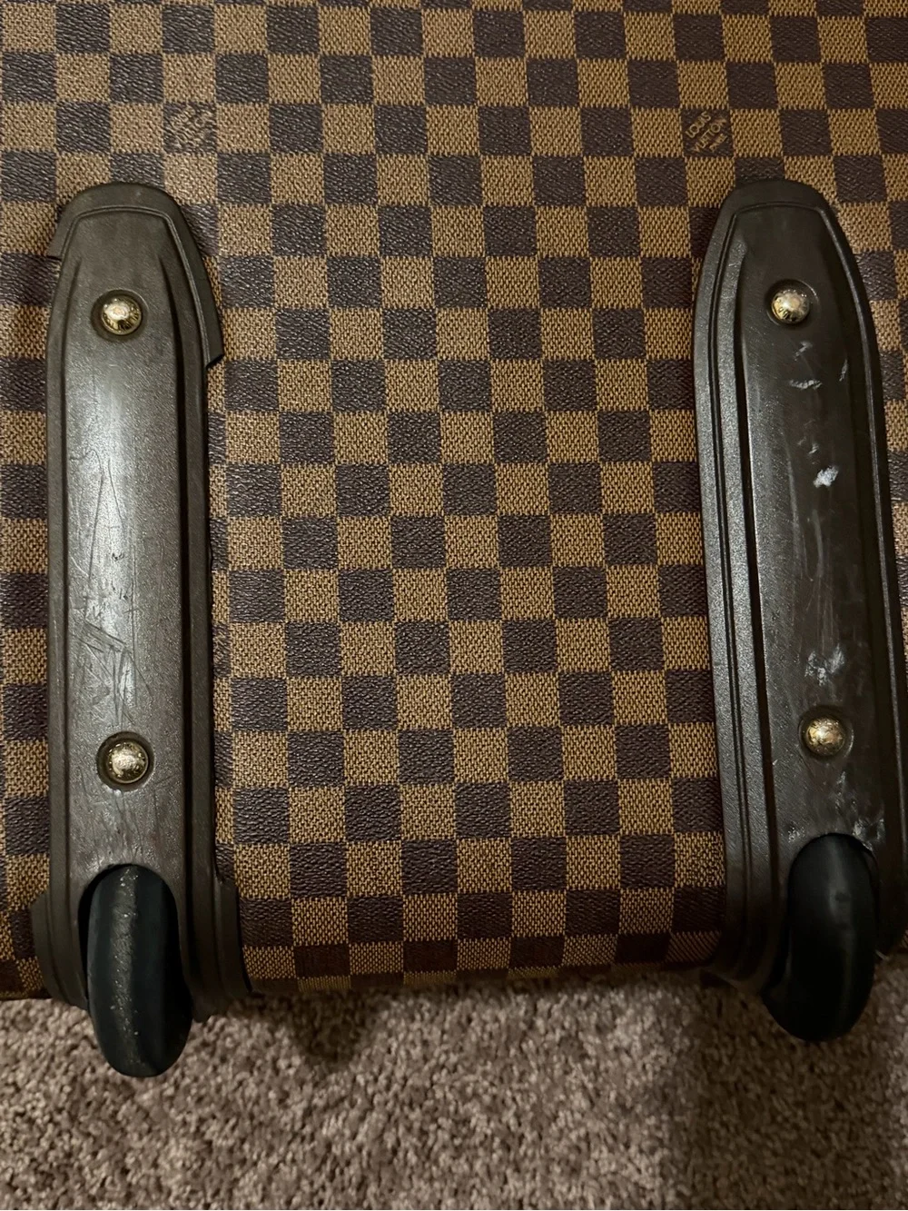 Authentic Louis Vuitton Damier Ebene Rolling Carry-On Suitcase - Pre-Owned